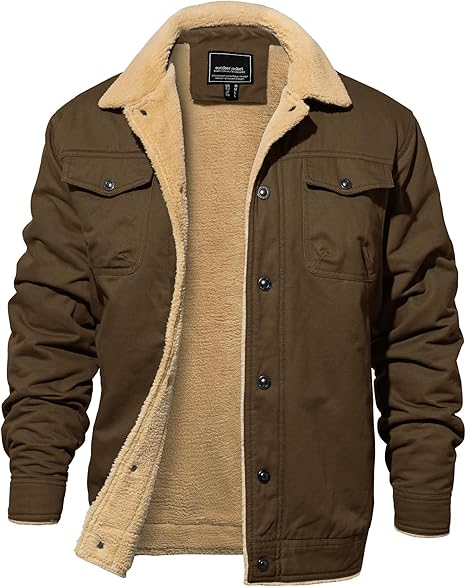 Men's winter jacket thick modern